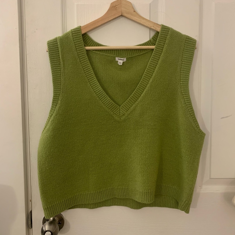 Lime Green Sweater Vest